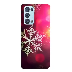 Новорічні Чохли для OPPO Reno6 Pro Plus 5G . українською . (VPrint) (Сніжинка)