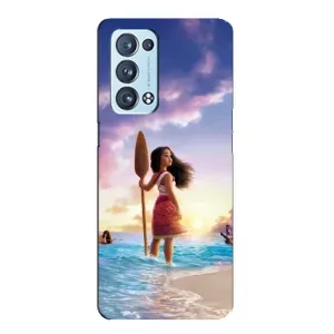 Чохол з мультфільмом Ваяна Oppo Reno6 Pro Plus 5G (Моана з веслом)