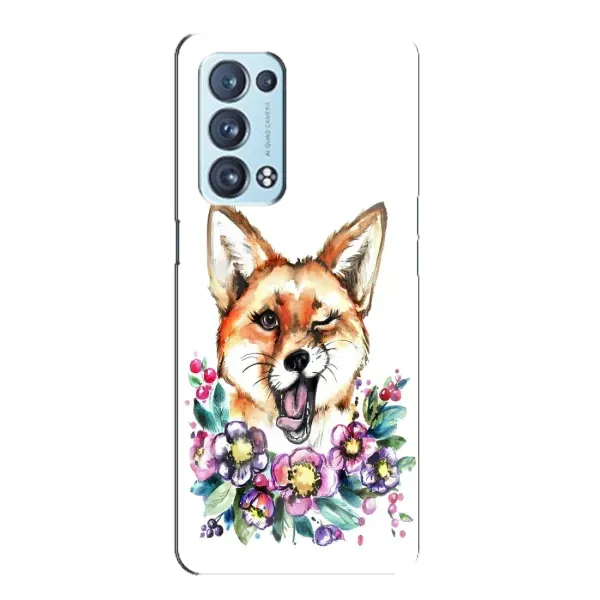 Чехол с принтом «Веселая лисичка» для OPPO Reno6 Pro Plus 5G Чехол с принтом «Веселая лисичка» для OPPO Reno6 Pro Plus 5G