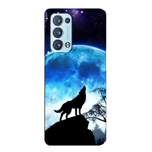 Чехол с принтом «Волк на луну» для OPPO Reno6 Pro Plus 5G Чехол с принтом «Волк на луну» для OPPO Reno6 Pro Plus 5G