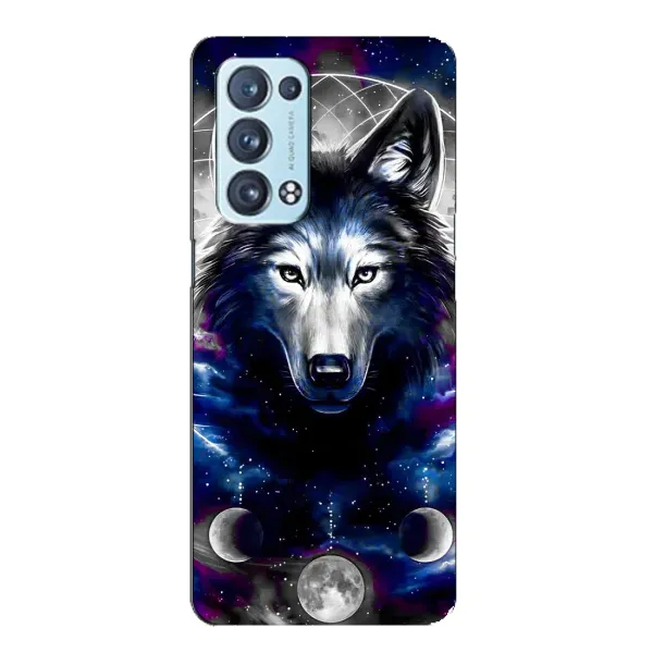 Чехол с принтом «Волк» для OPPO Reno6 Pro Plus 5G Чехол с принтом «Волк» для OPPO Reno6 Pro Plus 5G