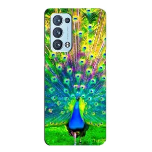 Чохол з принтом «Яскравий Павлин» для OPPO Reno6 Pro Plus 5G