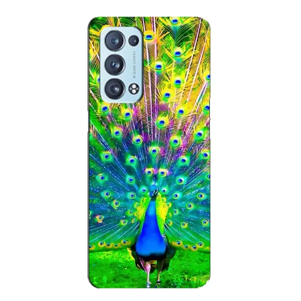Чохол з принтом «Яскравий Павлин» для OPPO Reno6 Pro Plus 5G Чохол з принтом «Яскравий Павлин» для OPPO Reno6 Pro Plus 5G