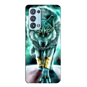 Защитные чехлы для Оппо Рено 6 Про Плюс (AlphaPrint) (ХИТ продаж) ВОЛК