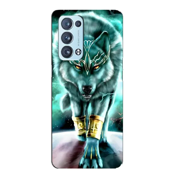 Чехол с принтом «Яркий волк» для OPPO Reno6 Pro Plus 5G Чехол с принтом «Яркий волк» для OPPO Reno6 Pro Plus 5G
