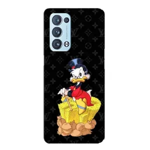 Чехли для Oppo Reno6 Pro 5G - Скрудж МакДак Louis Vuitton (PREMIUMPrint) (Богатство Макдака)