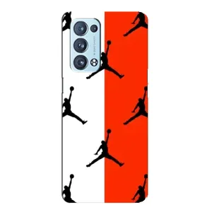 Чохли для Oppo Reno6 Pro 5G - з картинкою JORDAN (AlphaPrint) (Лого Джордан)