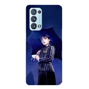 Чохли Венсдей на Oppo Reno6 Pro 5G Уенсдей (AlphaPrint) (Венздей з парасолькою)
