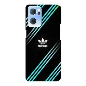 Чохли Адидас для Oppo Reno7 5G (AlphaPrint) (Адідас з полосами)