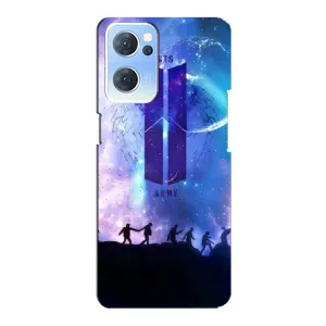 Чехлы BTS для Oppo Reno7 5G (AlphaPrint) (Army BTS)