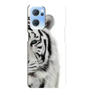 Чохли з картинкою животних Oppo Reno7 5G (Білий Тигр)