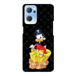 Чехли для Oppo Reno7 5G - Скрудж МакДак Louis Vuitton (PREMIUMPrint) (Богатство Макдака)