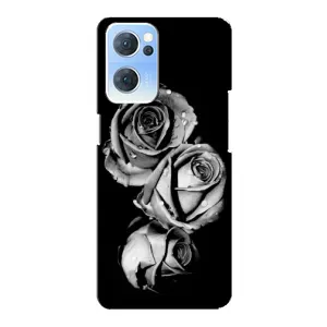 Чохол з картинкою (Стильні) OPPO Reno7 5G - (AlphaPrint) (Чорна троянда)