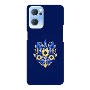 Чехлы для Oppo Reno7 5G  Укр. Символика (AlphaPrint) (Цветочный Герб)