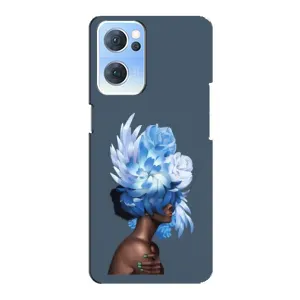 Чехлы (ART) Цветы на Oppo Reno7 5G (VPrint) (Цветы на голове)