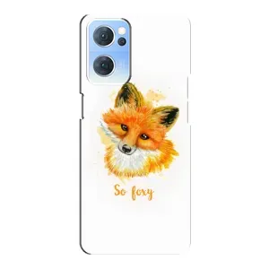 Чохли з картинкою Лисичка для Oppo Reno7 5G (VPrint) (Дівчинка Лиса)
