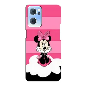 Міккі Маус чохол для Oppo Reno7 5G (AlphaPrint - Мультяшні) (Дівчинка Maus)