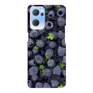 Чехлы с Фруктами для Oppo Reno7 5G (VPrint) (Ежевика)
