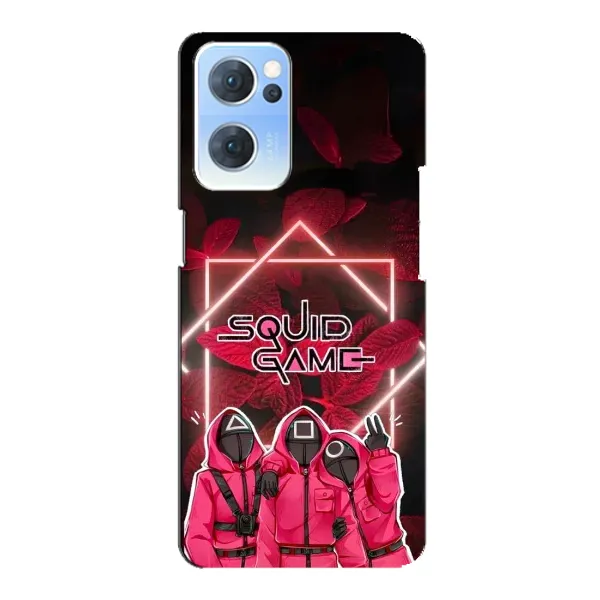 Чохол з принтом «Охоронці Гра кальмара» для OPPO Reno7 5G Чохол з принтом «Охоронці Гра кальмара» для OPPO Reno7 5G