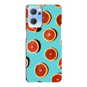 Чехлы с Фруктами для Oppo Reno7 5G (VPrint) (Грейпфрут)