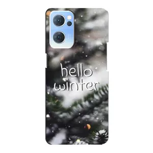 Новорічні, Святкові Чохли для Oppo Reno7 5G - 2024 год (Hello winter)
