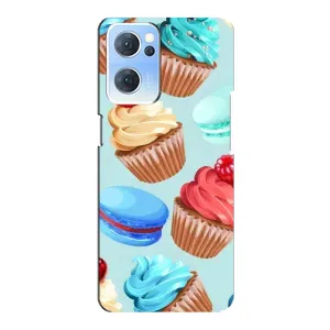 Чехлы с Фруктами для Oppo Reno7 5G (VPrint) (Кексики)
