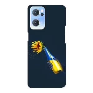 Чохол для Патріота України Oppo Reno7 5G - (AlphaPrint) (Коктель молотова)