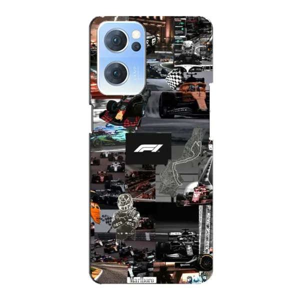 Чохол з принтом «Гоночний колаж Ф1» для OPPO Reno7 5G Чохол з принтом «Гоночний колаж Ф1» для OPPO Reno7 5G