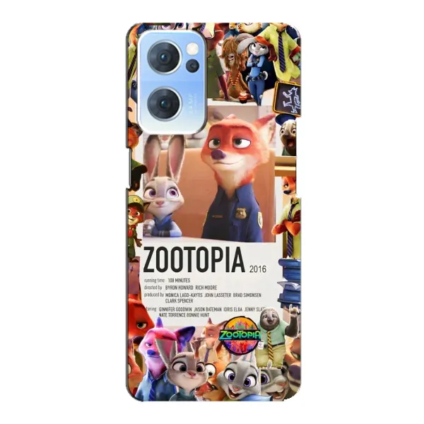 Чохол з принтом «Постер Зоотрополіс» для OPPO Reno7 5G Чохол з принтом «Постер Зоотрополіс» для OPPO Reno7 5G