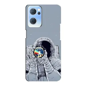 Чохол NASA для Oppo Reno7 5G (AlphaPrint) (Космонавт фото)