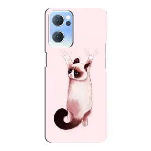 Чохол на OPPO Reno7 5G з Котиками (VPrint) (Котик падає)