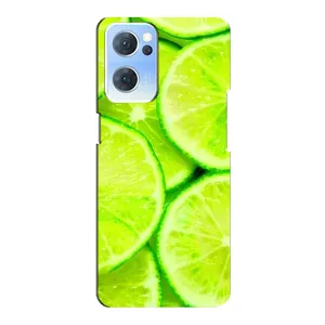 Чехлы с Фруктами для Oppo Reno7 5G (VPrint) (Лайм)