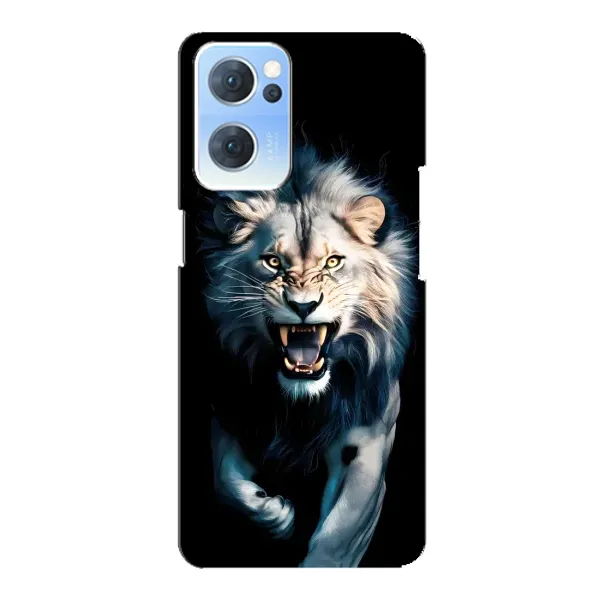 Чохол з принтом «Лев у темряві» для OPPO Reno7 5G
