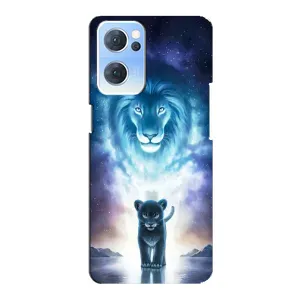 Чохол з картинкою ЛЕВ для Oppo Reno7 5G (VPrint) (Маленький лев)
