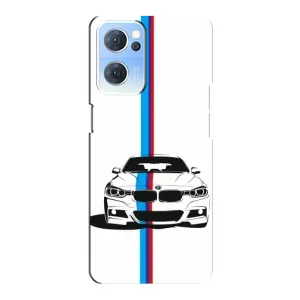 Чохол для OPPO Reno7 5G - з принтом БМВ (AlphaPrint) (Машина БМВ)