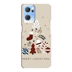 Рождественские Чехлы для Oppo Reno7 5G (VPrint) (Merry Christmas)
