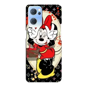 Чохол Disney Mouse Oppo Reno7 5G (PREMIUMPrint) (Мінні peace)