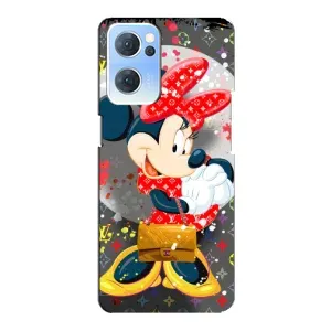 Чохол Disney Mouse Oppo Reno7 5G (PREMIUMPrint) (Minni з бантіком)