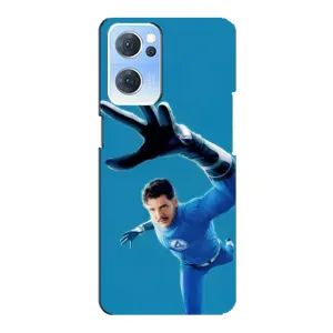 Чохол з принтом Фантастична четвірка для Oppo Reno7 5G (Містер Фантастік супергерой)