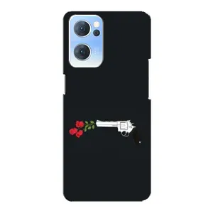 Чехлы (ART) Цветы на Oppo Reno7 5G (VPrint) (Неожиданные цветы)