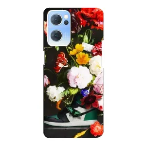 Бренднові Чохли для Oppo Reno7 5G - (PREMIUMPrint) (Nike цветы)