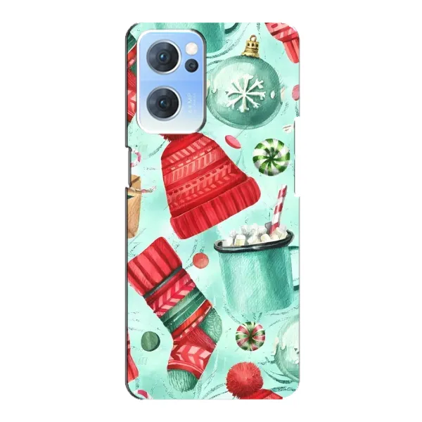 Чехол с принтом «Одежда НГ» для OPPO Reno7 5G