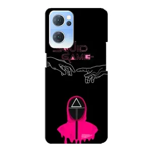 Чохол Гра в кальмара для Oppo Reno7 5G (Мінімалізм Гра кальмара)