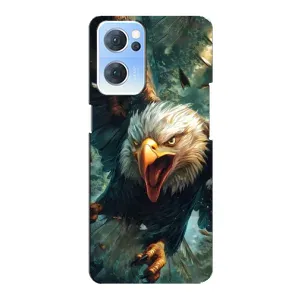 Чохол з картинкою 'Хижаки' для Oppo Reno7 5G (Орел у польоті)