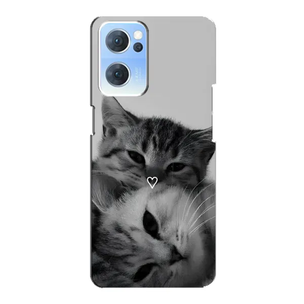 Чохол з принтом «Пара котів» для OPPO Reno7 5G Чохол з принтом «Пара котів» для OPPO Reno7 5G