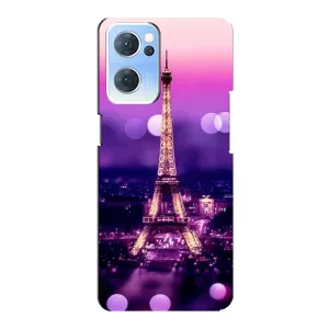 Чохол Ейфелева Вежа Oppo Reno7 5G - (AlphaPrint) (Париж Башня)