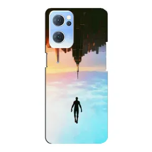 Чохол з людиною павуком для Oppo Reno7 5G - (AlphaPrint) (Людина павук)