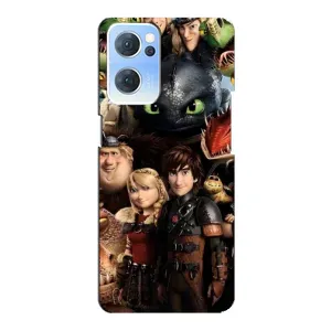Чохол як приборкати дракона на Oppo Reno7 5G (Персонажі дракона)