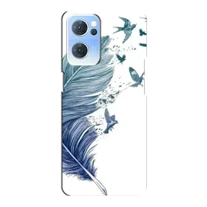 Чохол з картинкою (Стильні) OPPO Reno7 5G - (AlphaPrint) (Перо)
