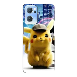 Чохол з Пікачу на Oppo Reno7 5G (Пікачу в місті)